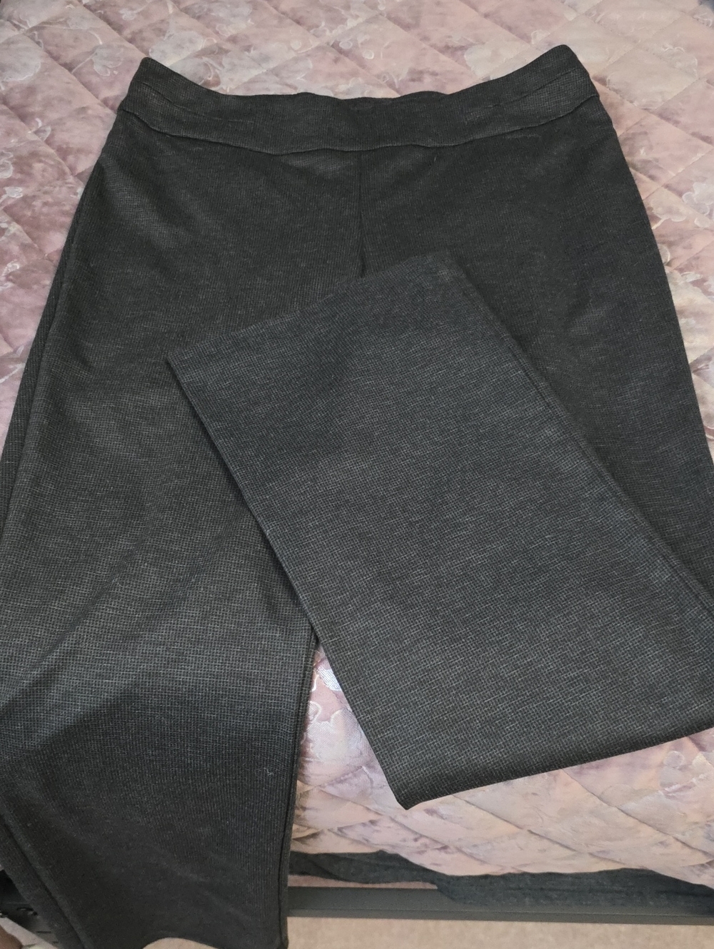 cooper & ella heather Charcoal Dress Pants with Elastic Waistband
